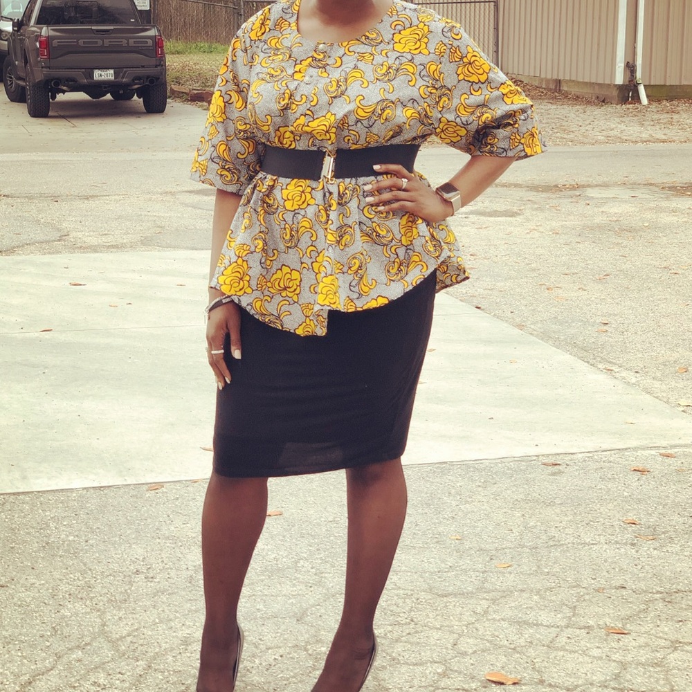 AUTHENTIC AFRICAN HAND MADE FLARE TOP